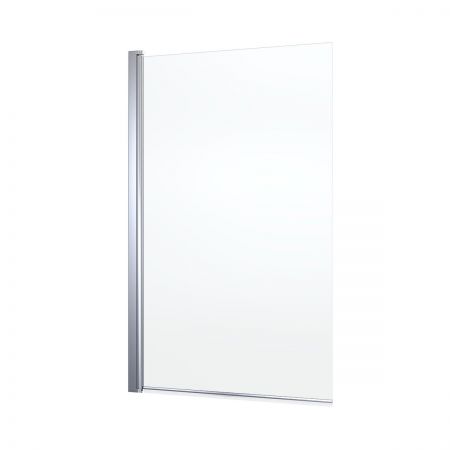 Oltens Fulla single panel bath screen 85 x 140 cm chrome/transparent glass 23102100