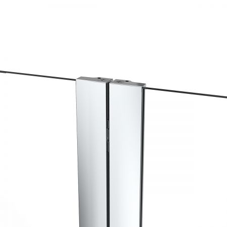 Oltens Fulla dvoudílná vanová zástěna 98 x 140 cm, chrom/transparentní sklo 23204100