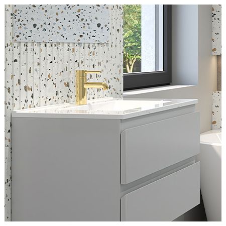 Oltens Vernal cabinet wash basin 81x46 cm rectangular white 41206000