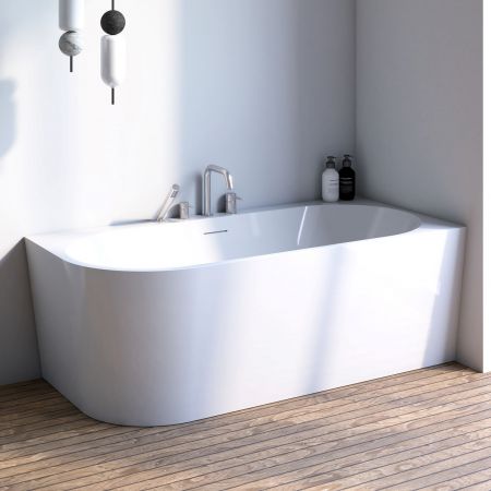 Oltens Hulda Eckbadewanne 170x80 cm rechts Acryl weiß glänzend 11004000