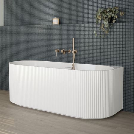 Oltens Hamnes wanna przyścienna 170x80 cm biała 12026000