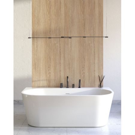 Oltens Molle complete 4-piece bathtub and shower mixer black matte 34200300