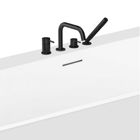Oltens Hulda corner bathtub 160x75 cm right acrylic white gloss 11002000
