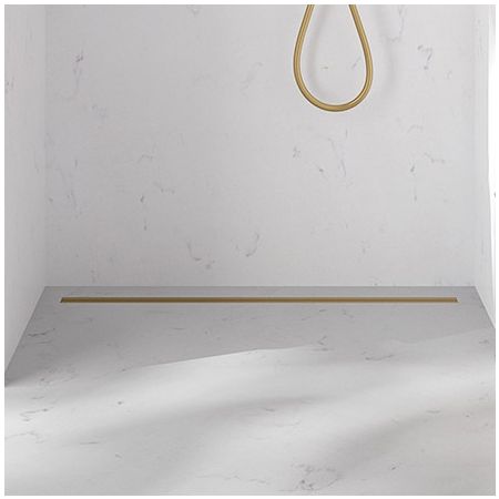 Oltens Langan Slim odpływ prysznicowy liniowy 60 cm złoto połysk/złoto szczotkowane 30009800