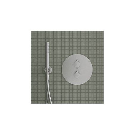 Satz Oltens Katla Unterputz-Badewanne- und Duschset thermostatisch, Nickel 36610910