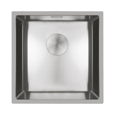 Oltens Hydda single-bowl steel sink 44x44 cm polished stainless steel 71103100