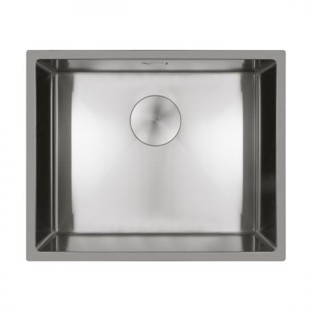 Oltens Hydda single-bowl steel sink 54x44 cm polished stainless steel 71104100
