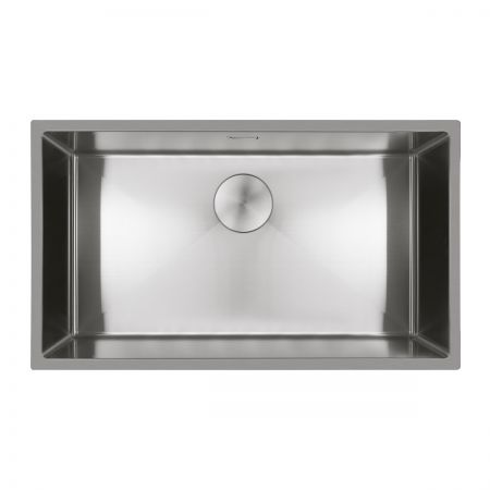 Oltens Hydda single-bowl steel sink 76x44 cm polished stainless steel 71105100