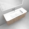 Oltens Hamnes set: 120 cm vanity unit with washbasin, oak/high-gloss white, 68882060 zdj.1