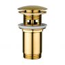 Oltens Halsa washbasin plug with overflow brushed gold 05100810 zdj.1