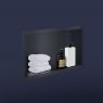 Oltens Grotta Einbauregal 30x60x10 cm schwarz matt 97001300 zdj.6