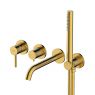 Oltens Molle concealed 4-hole bathtub and shower mixer brushed gold 34105810 zdj.1