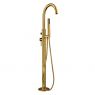 Oltens Molle freestanding bathtub and shower mixer brushed gold 34300810 zdj.1