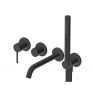 Oltens Rann 4-holes flush-mounted complete bath and shower mixer tap, matte black 34110300 zdj.1