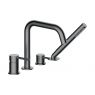 Oltens Molle 4-hole bathtub and shower mixer graphite 34200400 zdj.1