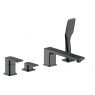 Oltens Hadsel kompletní vanová baterie se sprchou, se 4 otvory, grafit 34203400 zdj.1