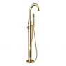 Oltens Molle free standing bathtub and shower mixer complete gold 34300800 zdj.1