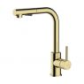 Oltens Myvat pillar kitchen mixer tap with pull-out spout, golden gloss 35205800 zdj.1