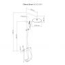 Oltens Boran Thermostat-Duschgarnitur mit runder Regenbrause Gold 36502800 zdj.2