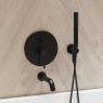Oltens Molle concealed installation bath and shower set, black matte 36602300 zdj.4