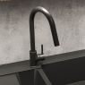 Oltens Litla pillar kitchen mixer tap with pull-out spout, matte black 35204300 zdj.5