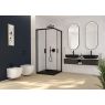 Oltens Lule glass toilet flush button black/chrome/black 57201300 zdj.6