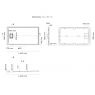 Oltens Bergytan rectangle shower tray 140x80 cm RockSurface, cashmere 15106900 zdj.2