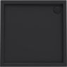 Oltens Superior brodzik 80x80 cm kwadratowy akrylowy czarny mat 17002300 zdj.1