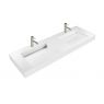 Oltens Stila Wall-Mounted Lavatory Basin 140x45 cm LavaForm, gloss white 40005000 zdj.5