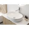 Oltens Hamnes Thin countertop washbasin 60,5x41,5 cm oval white 40320000 zdj.13