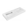 Oltens Lun 120 cm vanity cabinet with Stila LavaForm washbasin, matte black/matte white 68803300 zdj.10