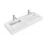 Oltens Lun 120 cm vanity cabinet with Stila LavaForm washbasin, matte black/matte white 68803300 zdj.11