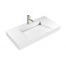 Oltens Stila Wall-Mounted Lavatory Basin 90x45 cm LavaForm, matte white 40002900 zdj.5