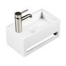 Oltens Fri Wall-Mounted Lavatory Basin 35.5 x 20 cm, LavaForm, left-handed, matte white 40006900 zdj.5