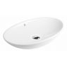 Oltens Sogne countertop wash basin 63x42 cm oval with SmartClean film white 40810000 zdj.1
