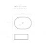 Oltens Lom countertop wash basin 55x34 cm oval white 40311000 zdj.2