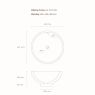 Oltens Fana countertop wash basin 42 cm round white 40312000 zdj.2