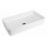Oltens Solberg countertop wash basin 62x41,5 cm rectangular with SmartClean film white 40818000 zdj.1