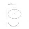 Oltens Sogne countertop wash basin 63x42 cm oval with SmartClean film white 40810000 zdj.2