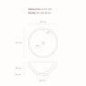 Oltens Fana countertop wash basin 42 cm round with SmartClean film white 40812000 zdj.2