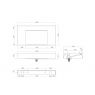 Oltens Stila Wandwaschbecken 90x45 cm LavaForm, weiß matt 40002900 zdj.2