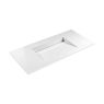 Oltens Vernal set: 100 cm vanity unit with Stila LavaForm washbasin in matt black/gloss white 68812300 zdj.9