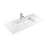 Oltens Vernal set: 100 cm vanity unit with Stila LavaForm washbasin in matt black/gloss white 68812300 zdj.12