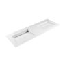 Oltens Lun Rila set: 140 cm grooved vanity unit with Stila LavaForm washbasin in oak/high-gloss white 68886060 zdj.11