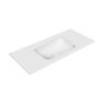 Oltens Lun Rila set: 100 cm vanity unit with Kalla LavaForm washbasin in matt white 68777000 zdj.7