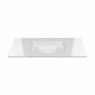 Oltens Lun Rila set: 100 cm vanity unit with Kalla LavaForm washbasin in matt black/gloss white 68774300 zdj.6