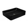 Oltens Forde 51x40,5 cm countertop washbasin rectangular black matte 40303300 zdj.4