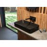 Oltens Forde 51x40,5 cm countertop washbasin rectangular black matte 40303300 zdj.9