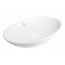 Oltens Sogne umyvadlo 63 x 42 cm na desku, oválné, s povrchovou úpravou SmartClean, bílé 40810000 zdj.1