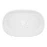 Oltens Lom umyvadlo 55 x 34 cm na desku, oválné, s povrchovou úpravou SmartClean, bílá 40811000 zdj.3